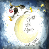 Alex Clark Greeting Card Moon And Starlight Small