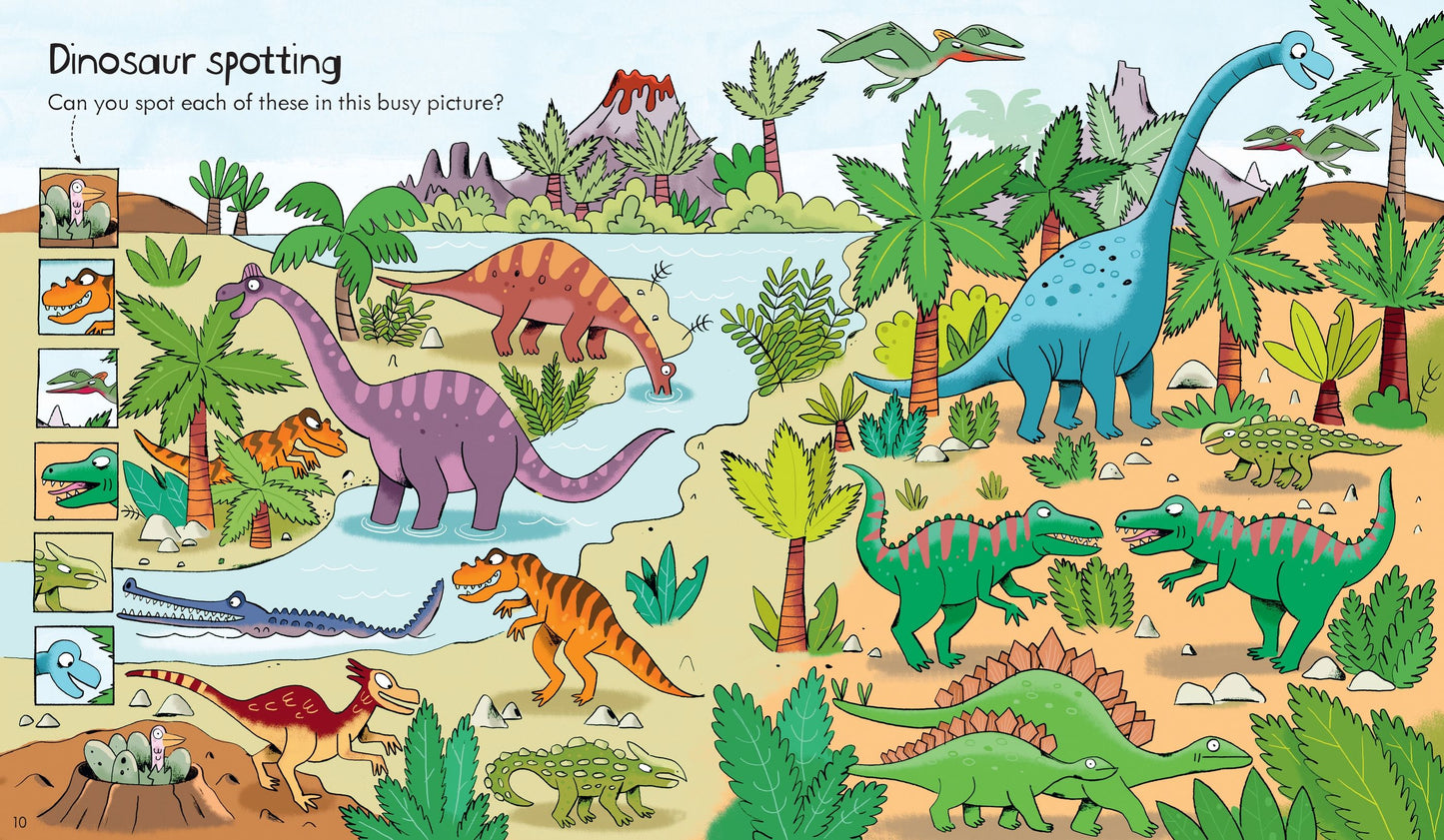 Little Childrens Dinosaur Activity Usborne Soft Cover Book
