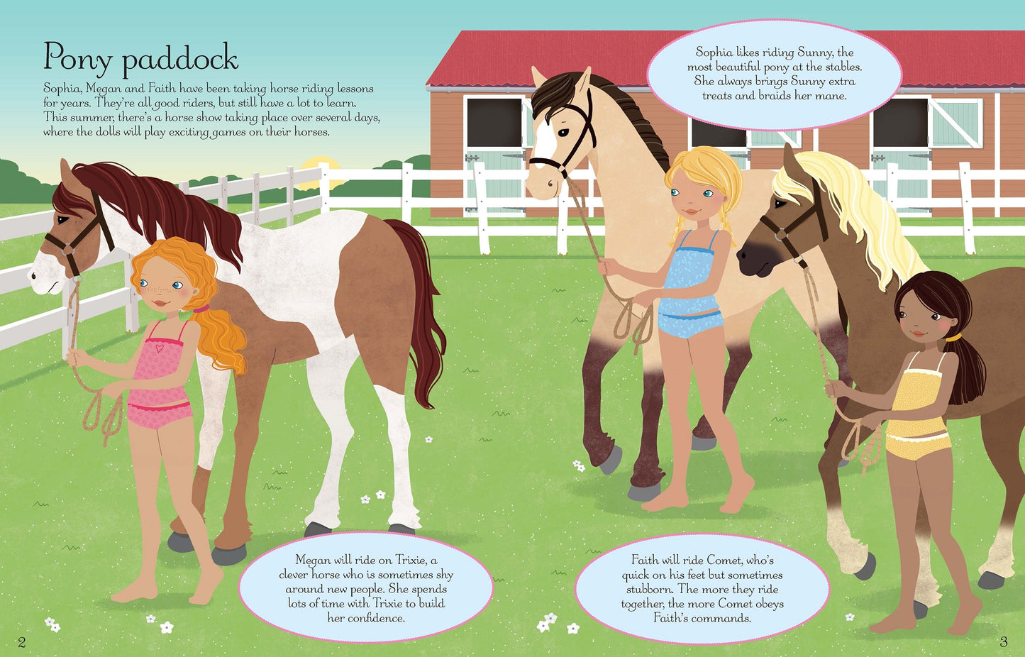 Sticker Dolly Dressing Horse Show Usborne Activity Book