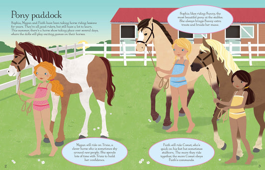 Sticker Dolly Dressing Horse Show Usborne Activity Book