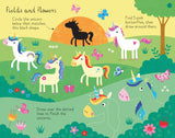 Unicorns Play Pad Activity Book Usborne Soft Cover Book