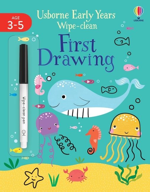 First Drawing Usborne Early Years Wipe-Clean Activity Book