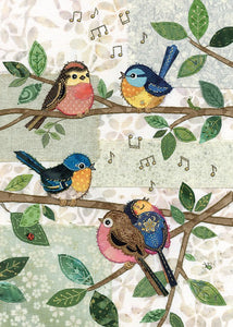 Bug Art Greeting Card Bird Chorus