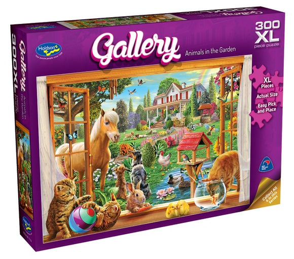 Holdson GalleryHoldson 300pc Jigsaw Puzzle Animals In The Garden