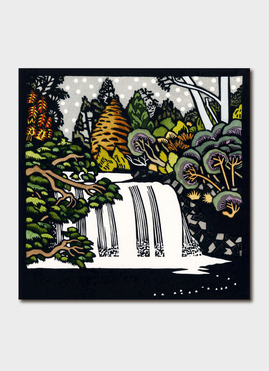 Kit Hiller Greeting Card Pencil Pine Falls