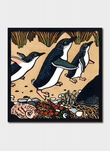 Kit Hiller Greeting Card Fairy Penguins