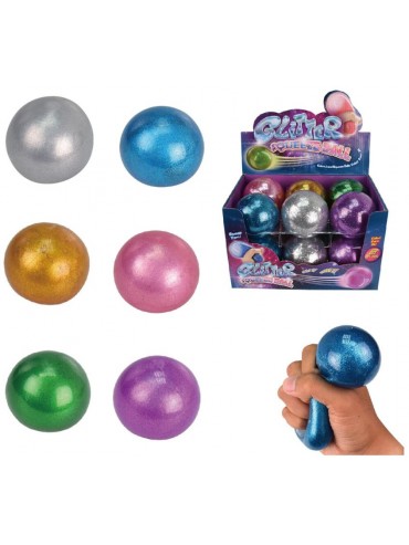 Squeezy Sensory Ball with Glitter 7cm