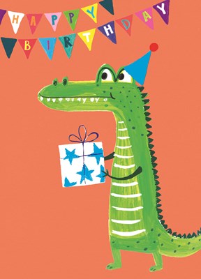 Hoopla Greeting Card Happy Birthday Crocodile