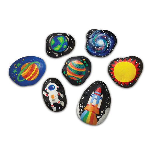 4M KidzMaker Glow-in-the-dark Space Rock Painting