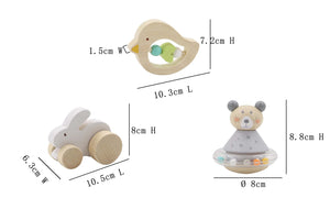 Calm & Breezy Baby Gift Set Bunny Bird Bear