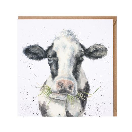 Wrendale Country Set Greeting Card Milk Maid Cow