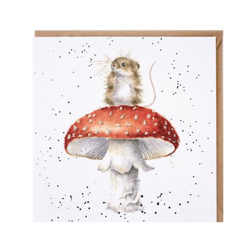Wrendale Country Set Greeting Card He s A Fun-gi Mushroom And Field Mouse