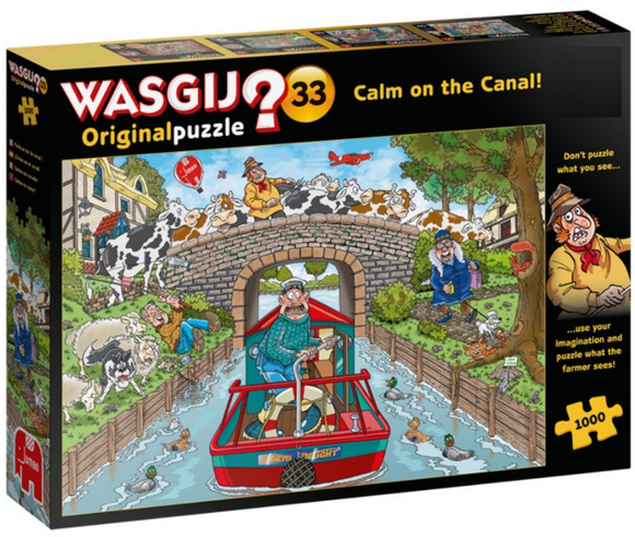 Wasgij? 1000pc Original Jigsaw Puzzle #33 Calm On The Canal
