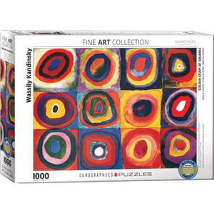 Eurographics 1000pc Jigsaw Puzzle Kandinsky Colour Study Squares