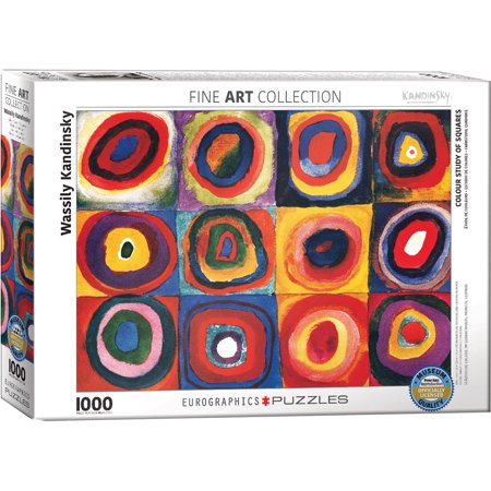 Eurographics 1000pc Jigsaw Puzzle Kandinsky Colour Study Squares