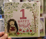 Alex Clark Greeting Card 1 Year Old Woodland Birthday
