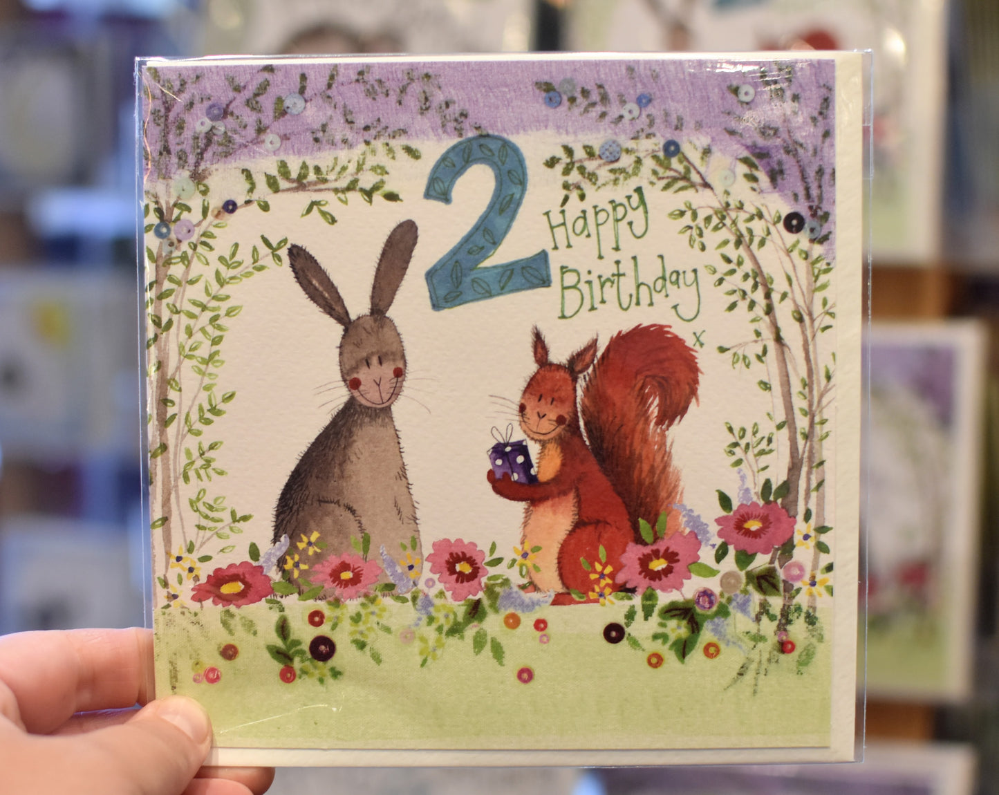 Alex Clark Greeting Card 2 Year Old Woodland Birthday
