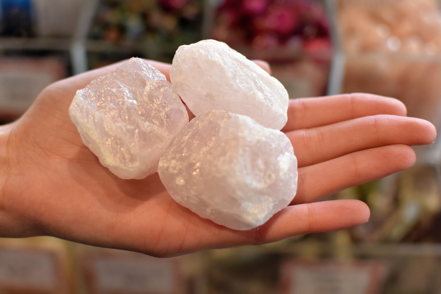 Gemstone Rose Quartz Chunk Large Tumbled