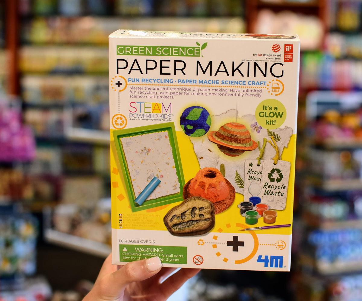 Paper Engineering Kit 4M Green Science Paper Making Kit – Plato's Wonder. Create. Discover