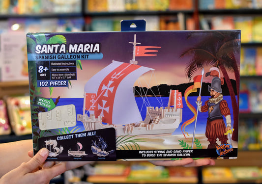 Heebie Jeebies Santa Maria Spanish Galleon Wooden Boat Construction Kit