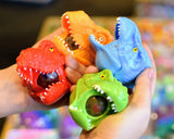 Squeezy Dinosaur Head Filled with Gel Orbs Sensory Toy