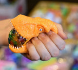 Squeezy Dinosaur Head Filled with Gel Orbs Sensory Toy