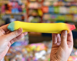 Stretchy Rainbow Sand Filled Banana Sensory Toy