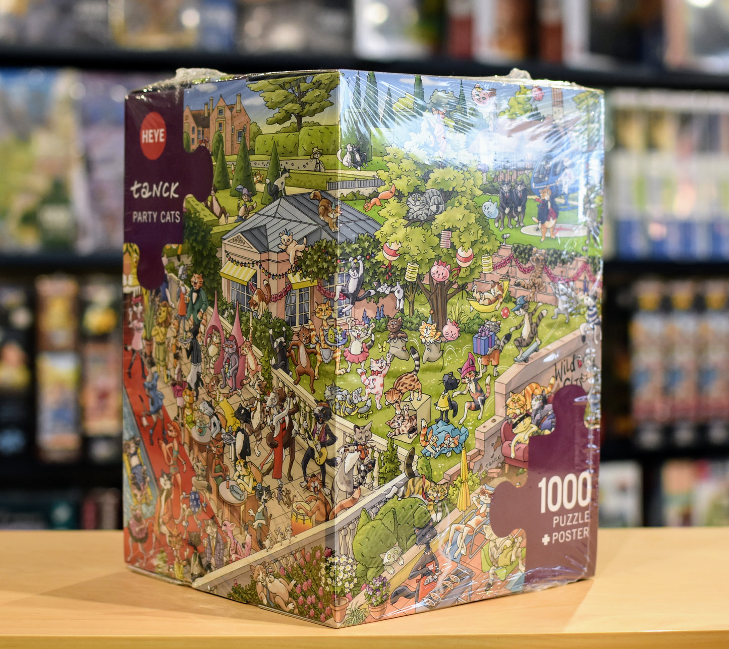 Heye Triangular 1000pc Jigsaw Puzzle Party Cats