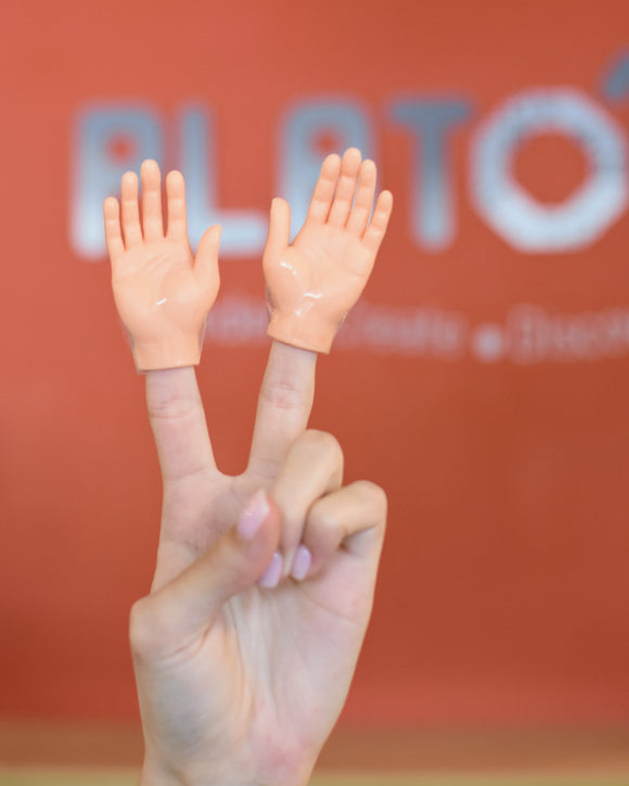 Finger Puppet Hands Solid Plastic