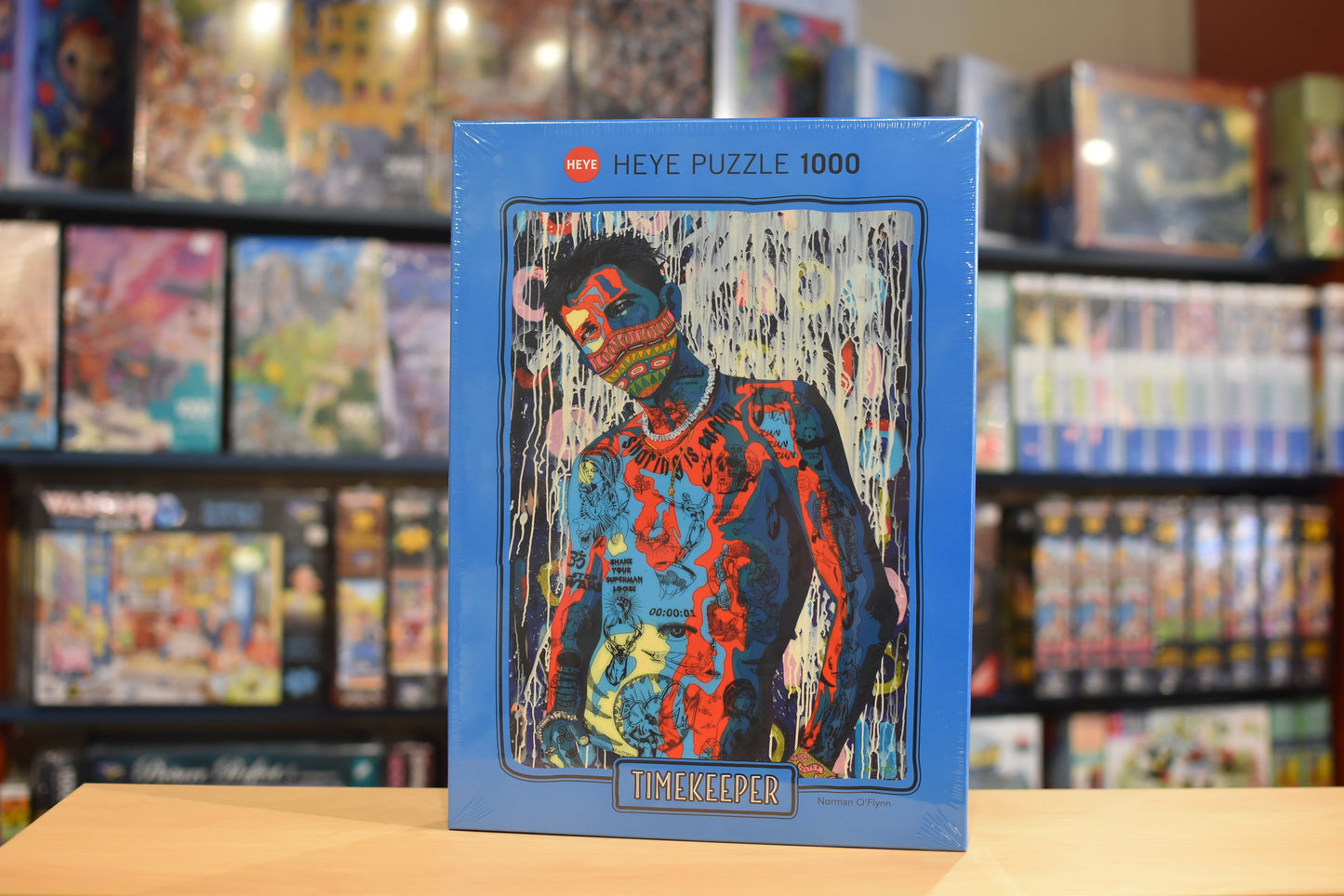 Heye 1000pc Jigsaw Puzzle Timekeeper Sharing is Caring by Norman OFlynn