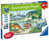 Ravensburger 2x24pc Jigsaw Puzzle Dinosaurs of Land & Sea