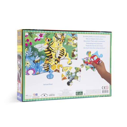 eeBoo 100pc Jigsaw Puzzle Love Of Bees