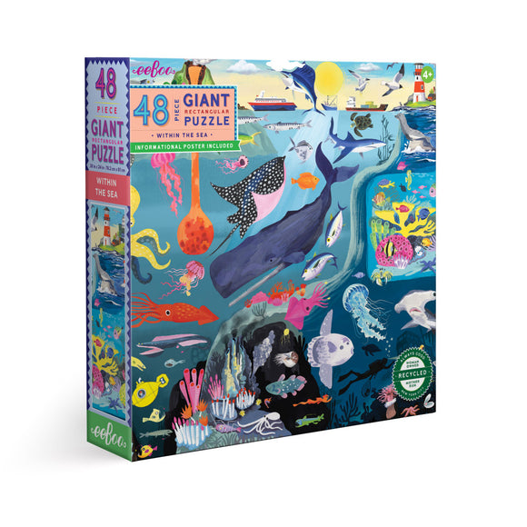 eeBoo 48pc Giant Jigsaw Puzzle Within the Sea