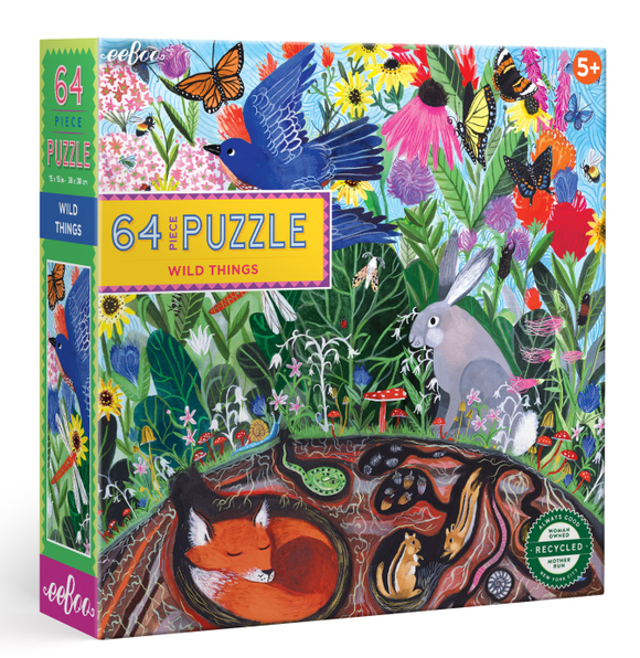 eeBoo 64pc Jigsaw Puzzle Wild Things