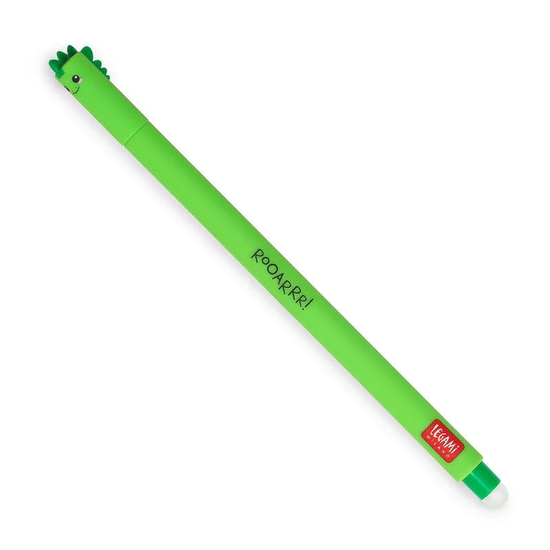 Legami Erasable Pen Dinosaur Green Ink