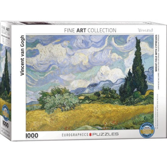 Eurographics 1000pc Jigsaw Puzzle Van Gogh Wheat Field With Cyresses