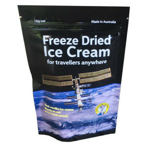 Freeze Dried Ice Cream Vanilla in Resealable Pouch 16g