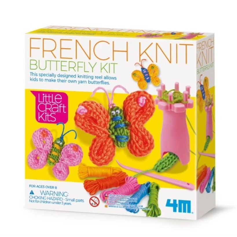 4M Little Craft French Knit Butterfly Kit