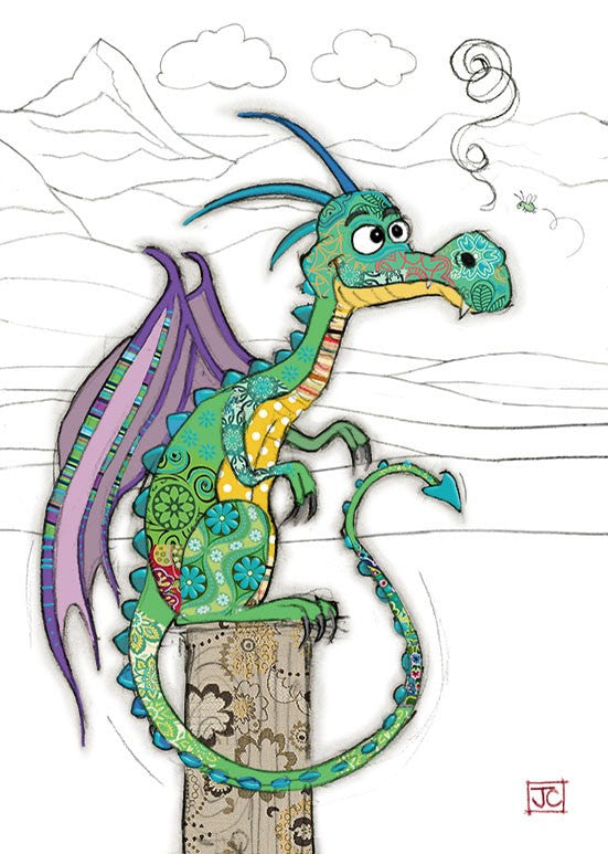 Bug Art Greeting Card Duncan Dragon