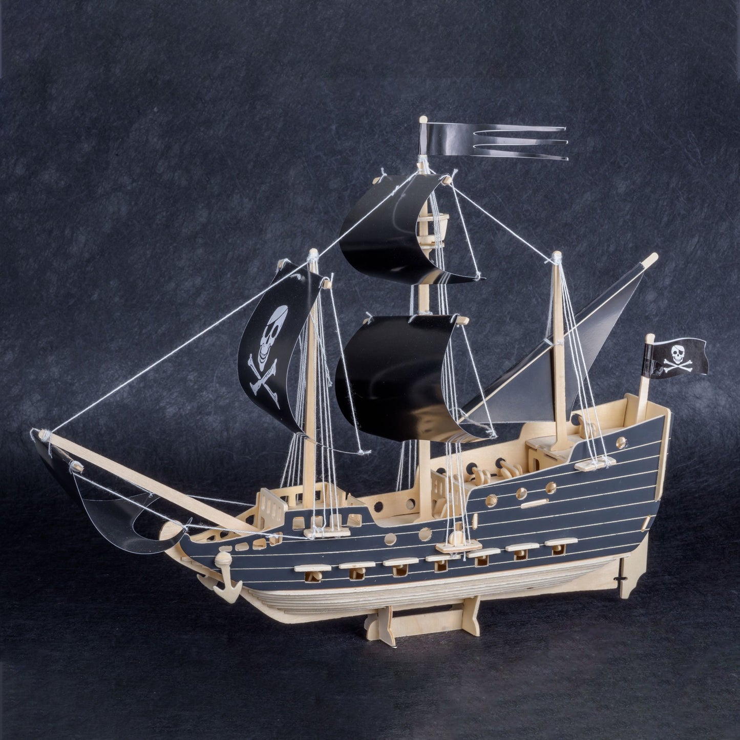 Heebie Jeebies Queen Anne s Revenge Pirate Ship Wooden Boat Construction Kit