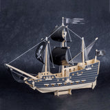 Heebie Jeebies Queen Anne s Revenge Pirate Ship Wooden Boat Construction Kit