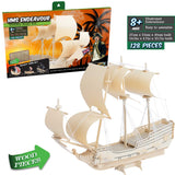 Heebie Jeebies HMS Endeavour English Wooden Boat Construction Kit