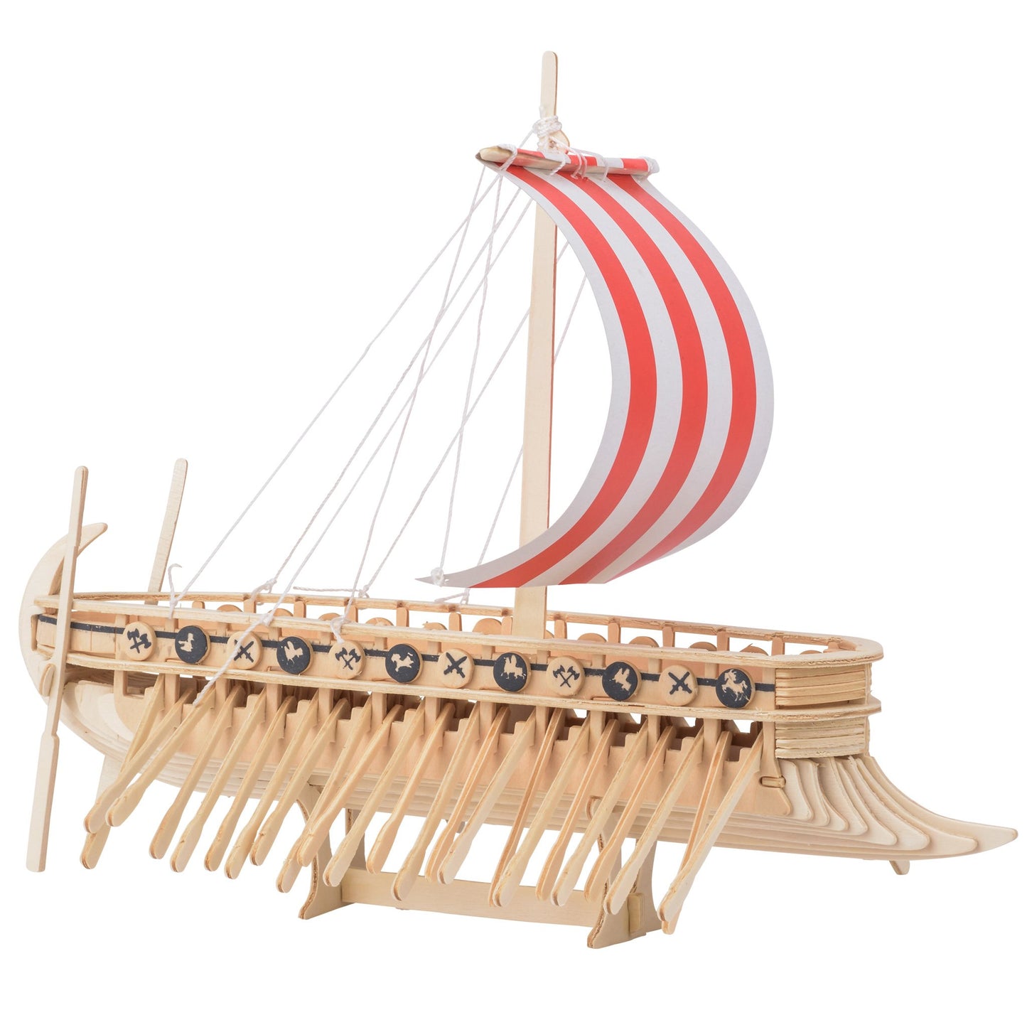 Heebie Jeebies Fearless Dragon Viking Wooden Boat Construction Kit