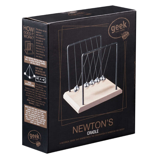 Heebie Jeebies 14cm Newtons Cradle Wood Base