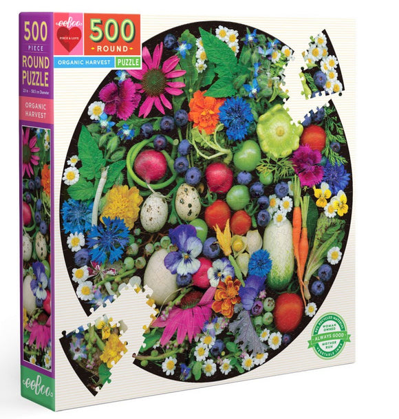 eeBoo 500pc Jigsaw Puzzle Organic Harvest