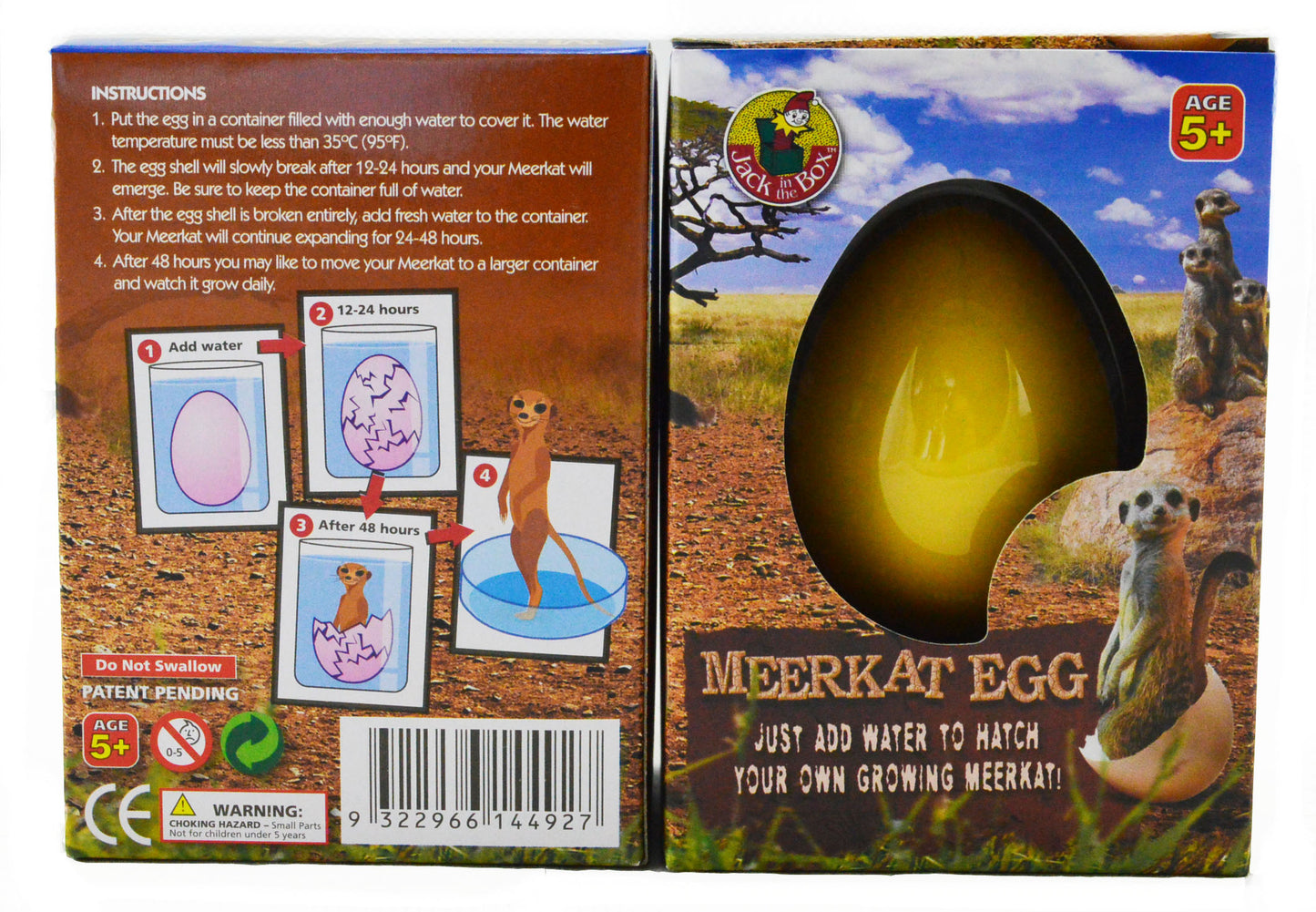 Growing Pet Meerkat Egg 5.5cm