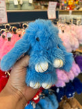 Bunny Keychain Faux Fur Assorted Colours