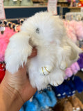 Bunny Keychain Faux Fur Assorted Colours