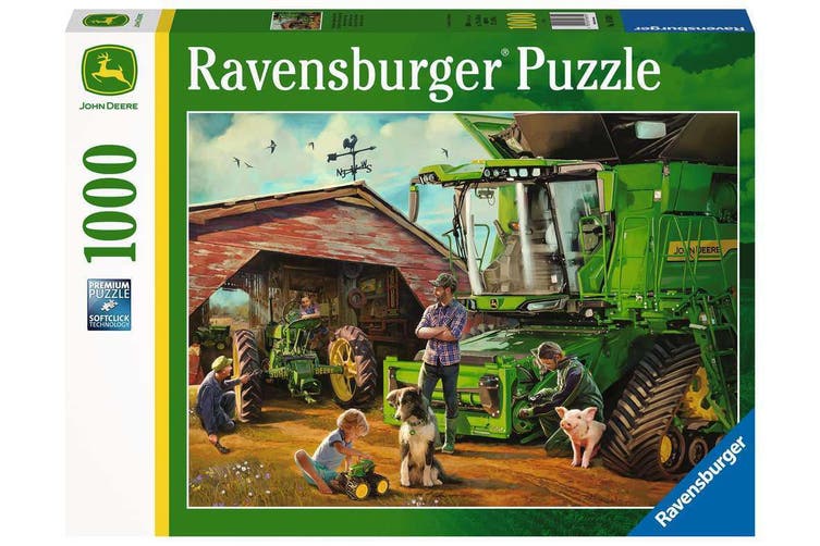 Ravensburger 1000pc Jigsaw Puzzle John Deere Then & Now
