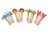 Jungle Animal Skipping Rope with Wooden Handle Assorted